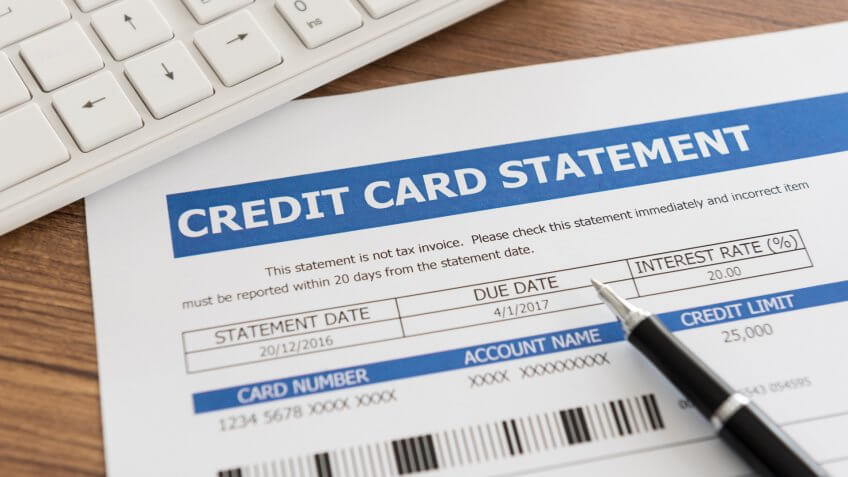 credit card statement