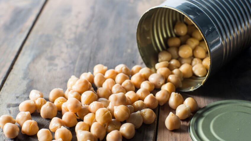 10 Items You Should Never Get at the Dollar Store, 2015, Activity, Appetizer, Bean, Canned Food, Chick-Pea, Cooking, Eating, Food, Healthy Eating, Ingredient, Motion, Organic, Vegan, Vegetable, Vegetarian Food, horizontal, photography