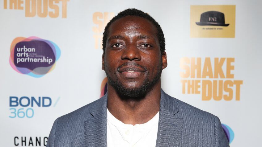 HOLLYWOOD, CA - MAY 15: Rashard Mendenhall attends the "Shake The Dust" Hollywood premiere with executive producer Nas at TCL Chinese 6 Theatres on May 15, 2015 in Hollywood, California.