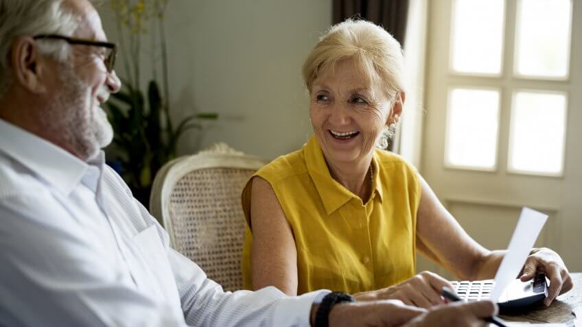 Senior Couple Daily Lifestyle Happiness.