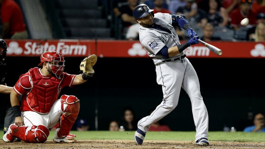 Mandatory Credit: Photo by AP/REX/Shutterstock (9100325g)Nelson Cruz, Juan Graterol.