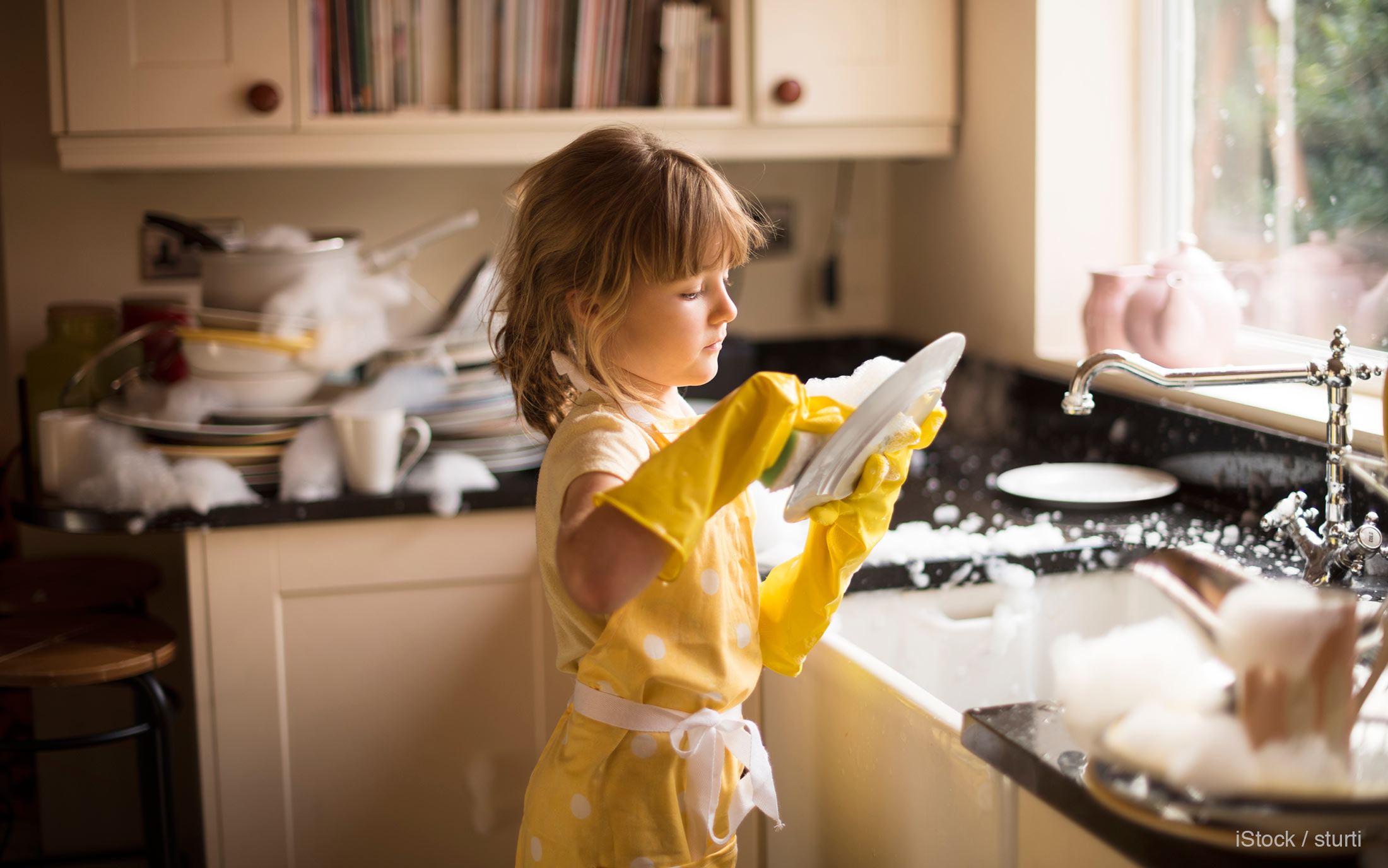 chores in the dining room