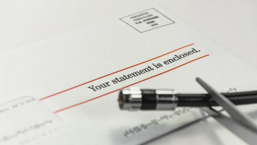 envelope, cut cable.