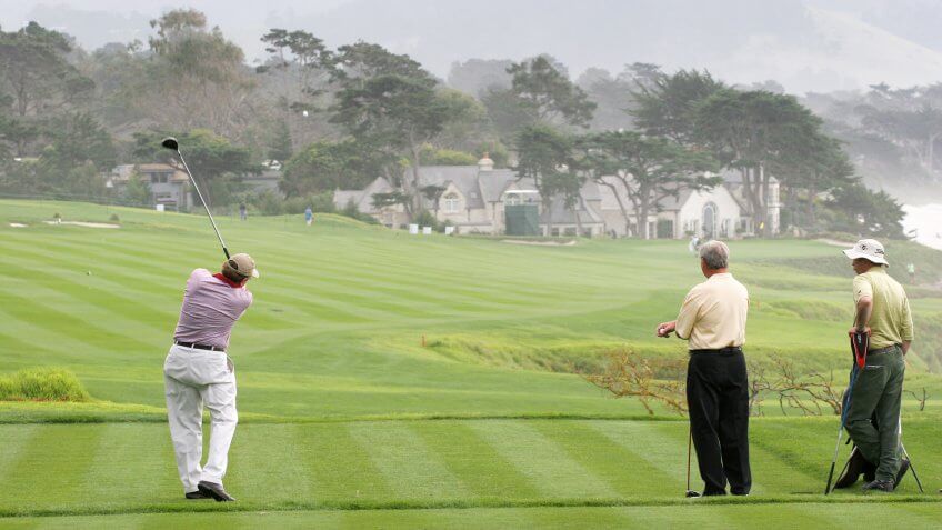 AT and T national Pro-am 2006, Pebble beach Golf links, Monterey, california, hole 9.
