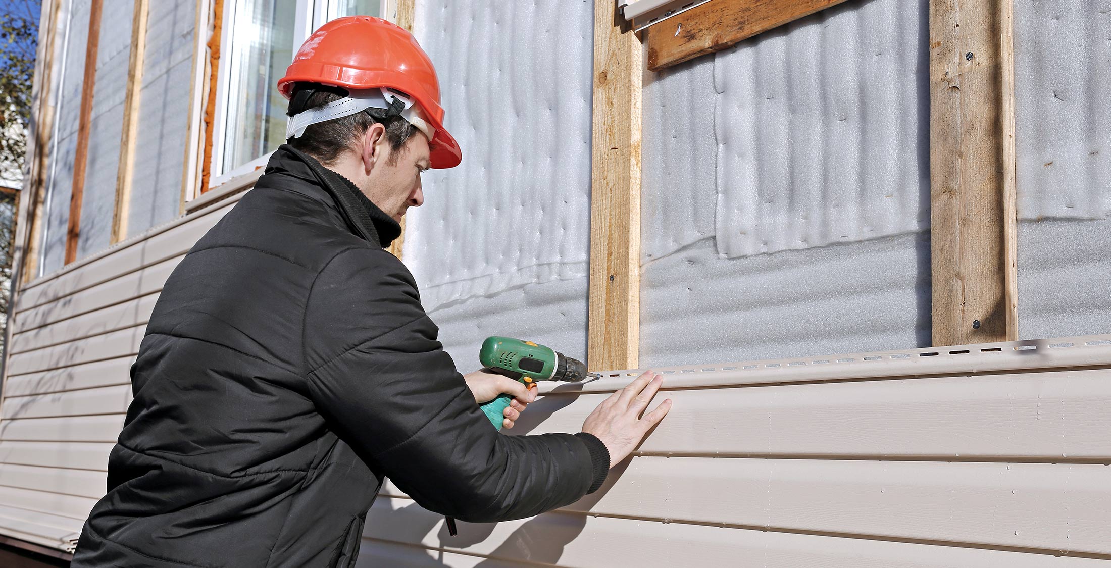 Remodel the exterior of your home man drilling home