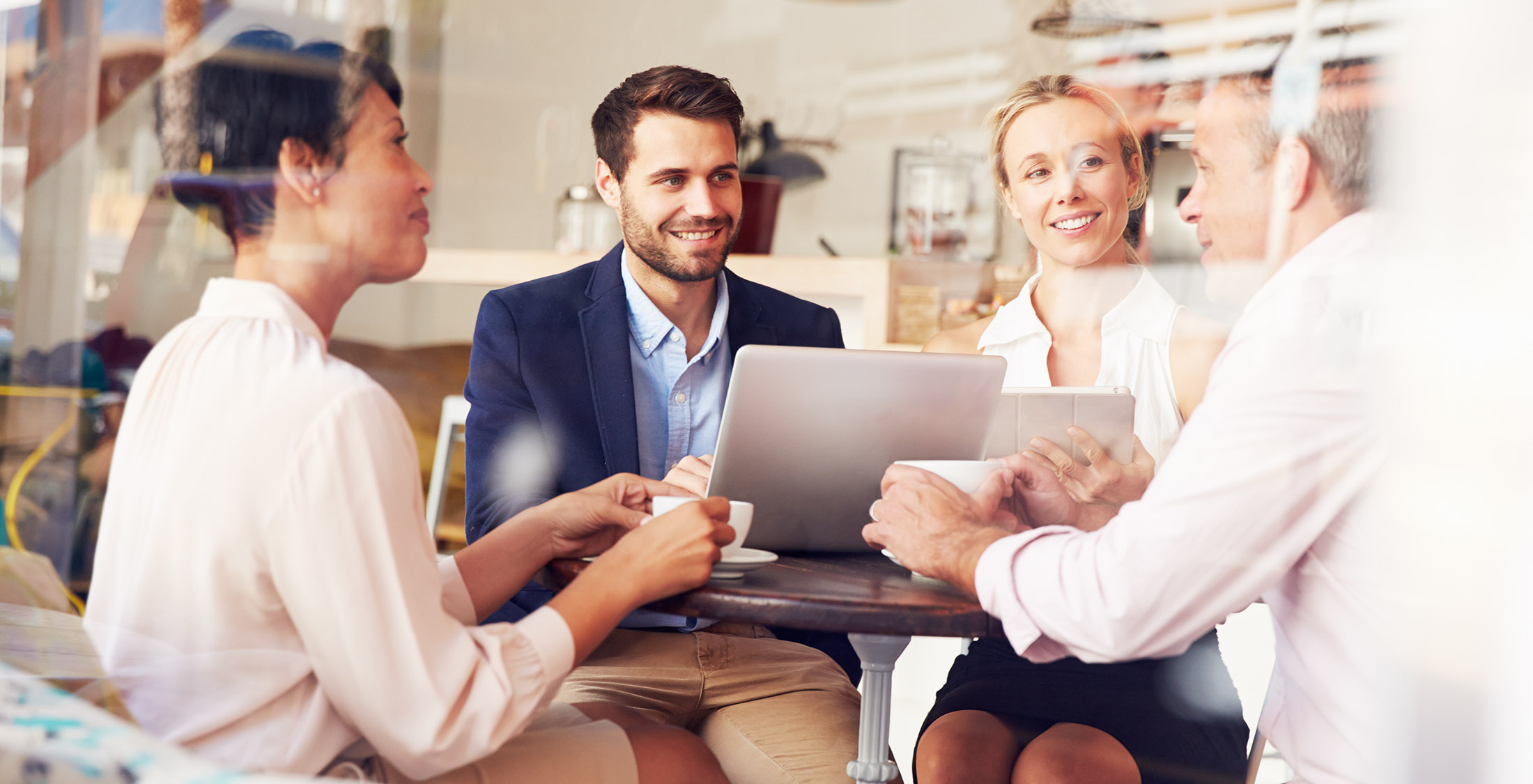 The number of years you've been in business matters. group of people sitting around table chatting