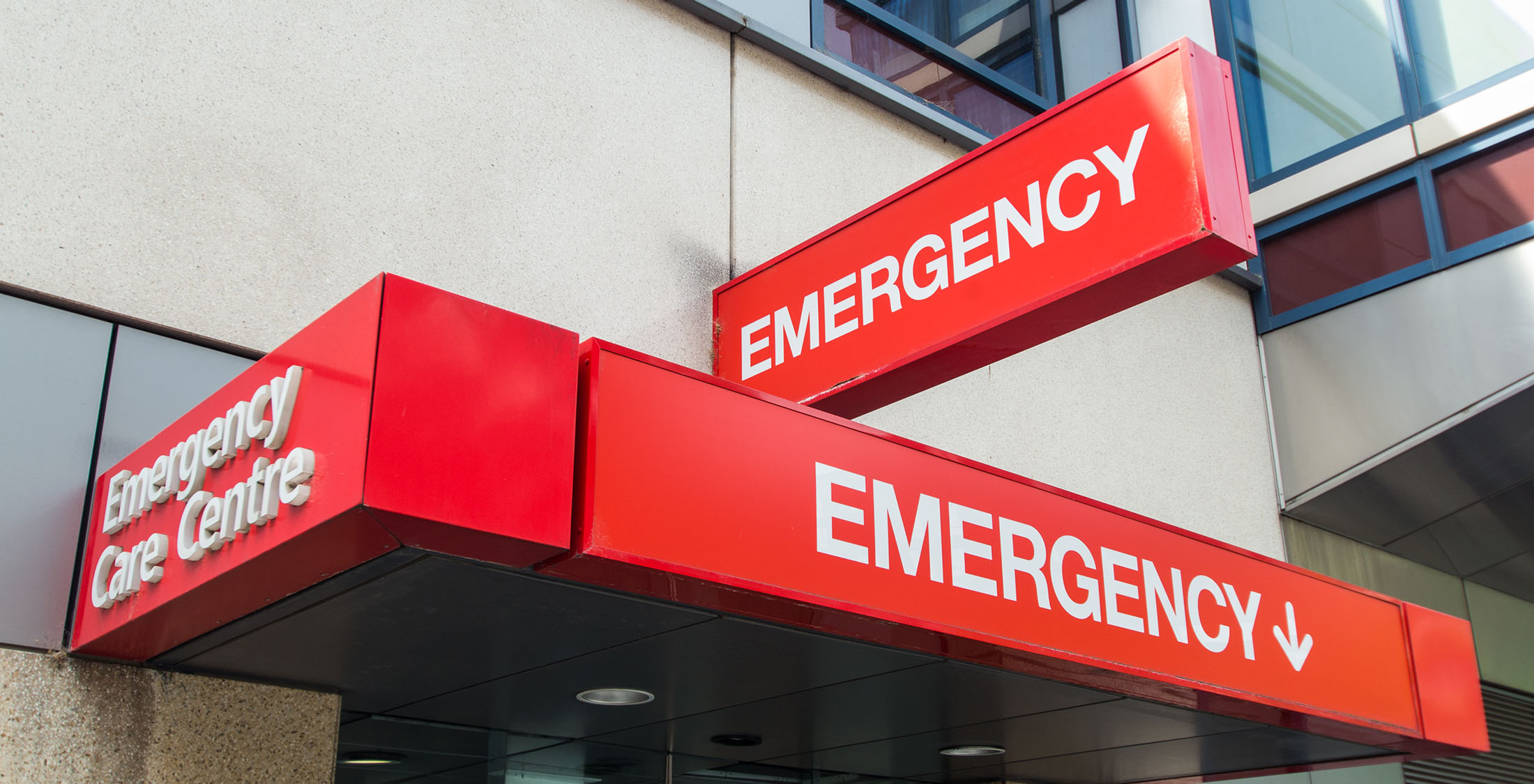 You use credit for emergencies. emergency room marquee