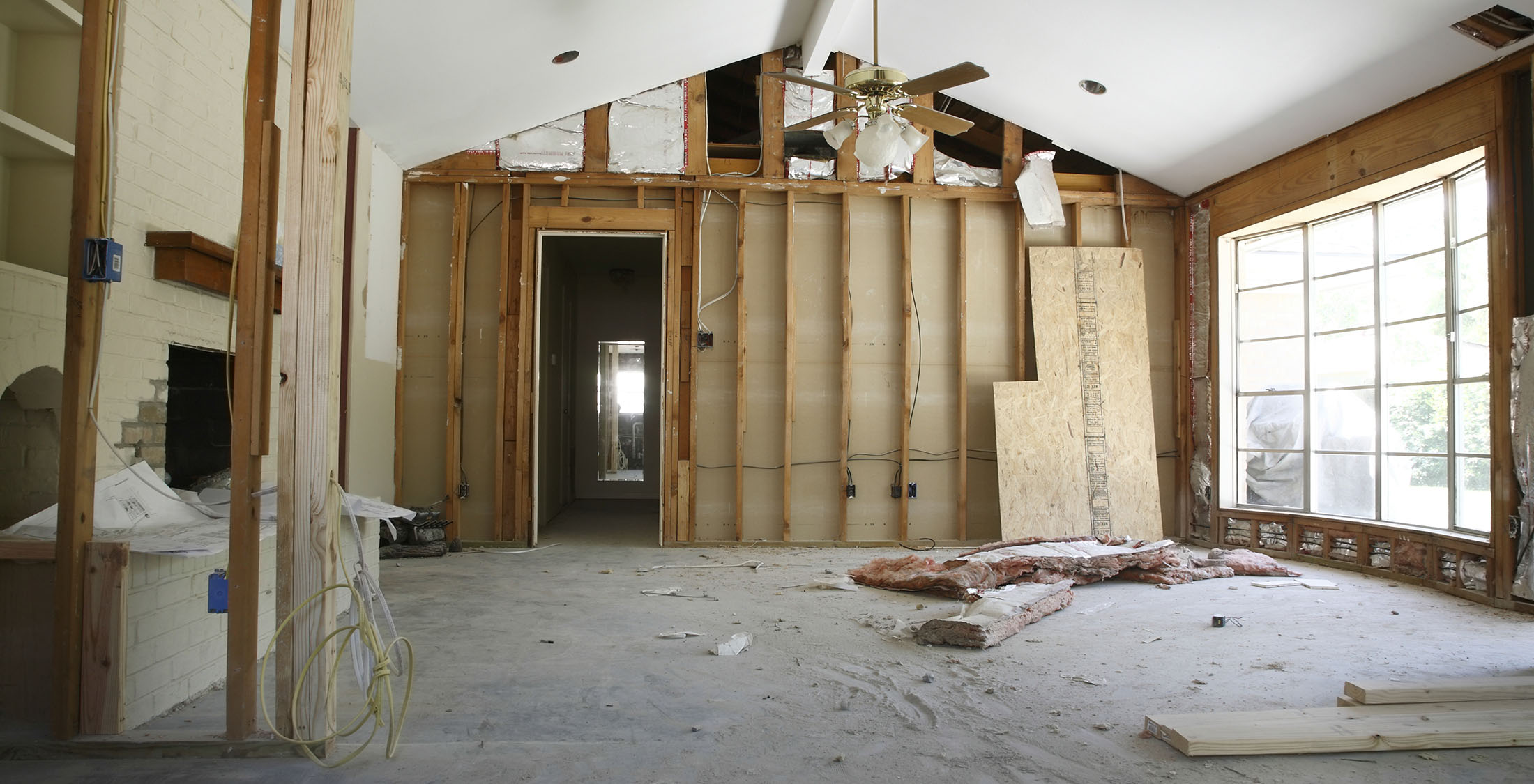 unfinished house interior