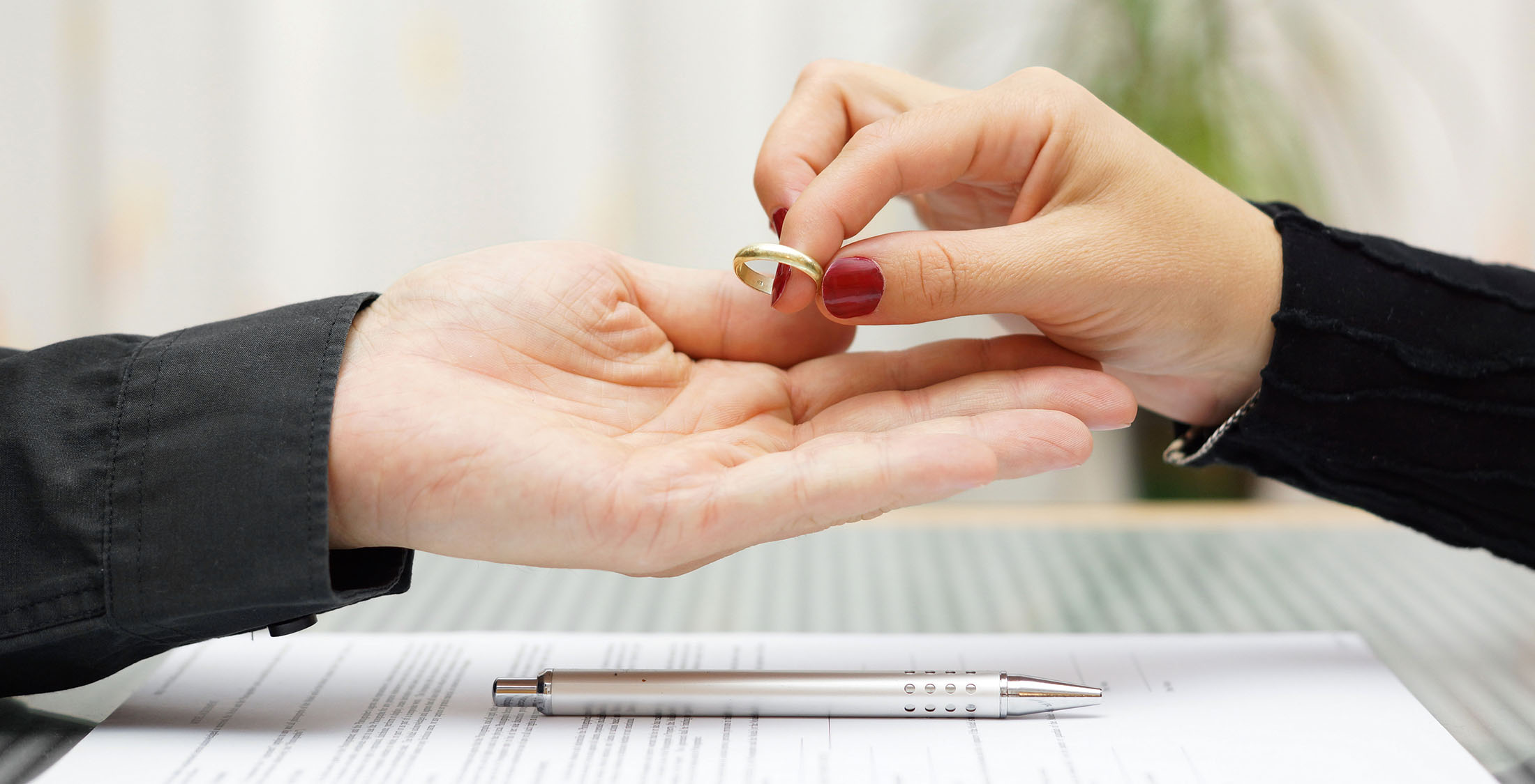 Divorce Is Expensive. woman returning wedding/engagement ring