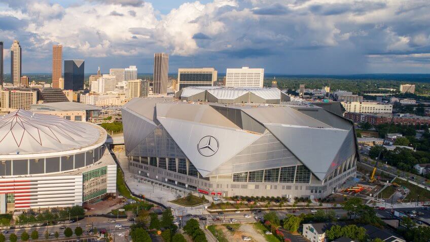 Atlanta Falcons Game at Mercedes-Benz Stadium: $215.66