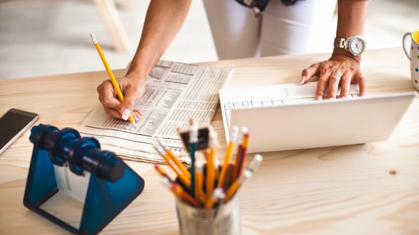 Business concept, working in office.