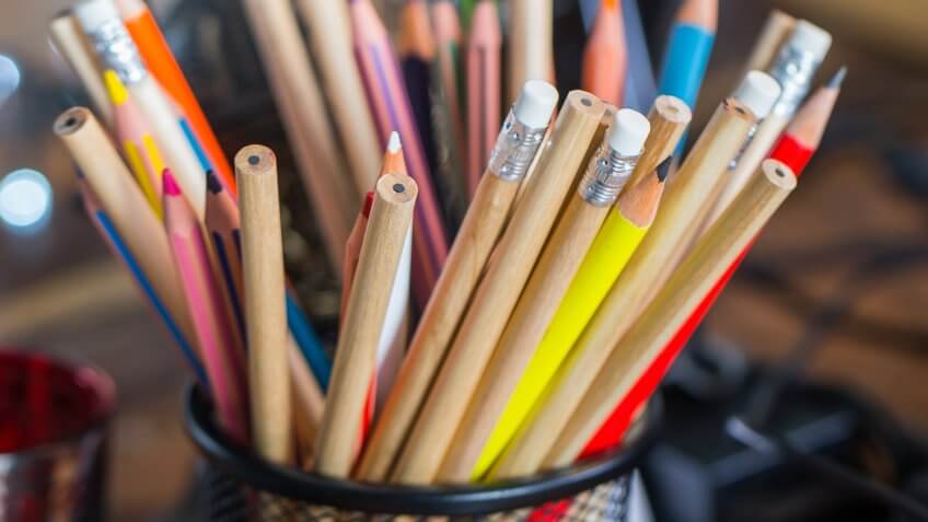 pencils in jar