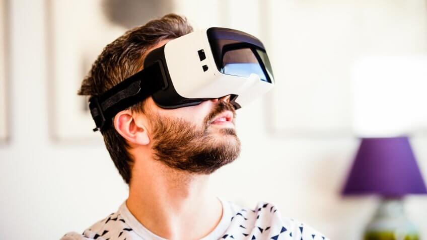 Man wearing High Fidelity headset