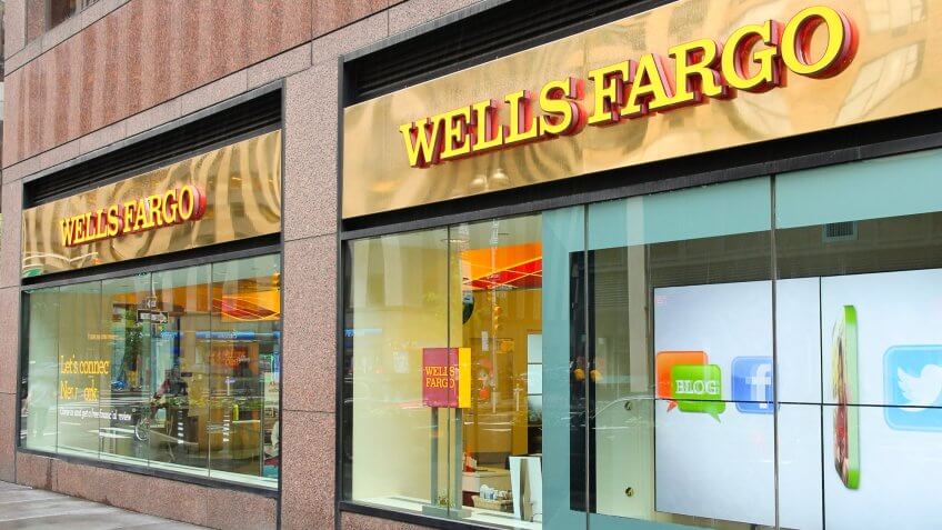 Wells Fargo reported $23 billion in profit in 2015. Wells Fargo bank exterior