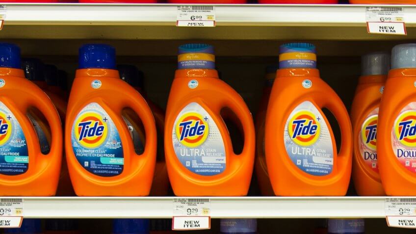 Brand-name detergent