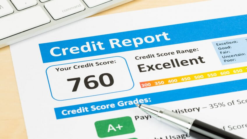 Show that you're financially responsible. a credit report
