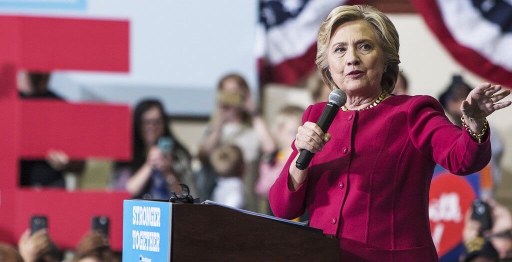 Clinton wants to create enough renewable energy for every home in the U.S. hillary clinton giving speech