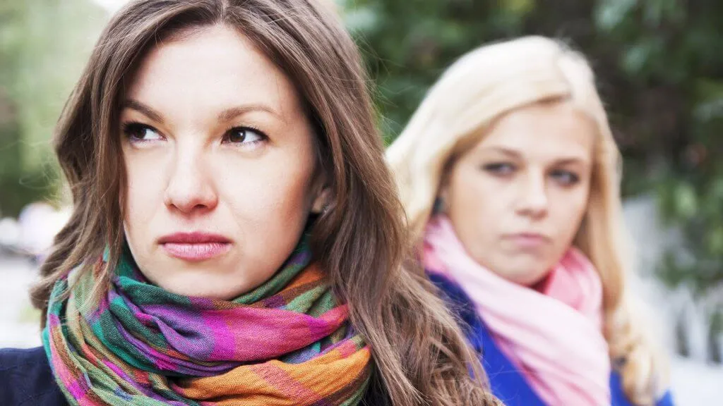 two women mad at each other
