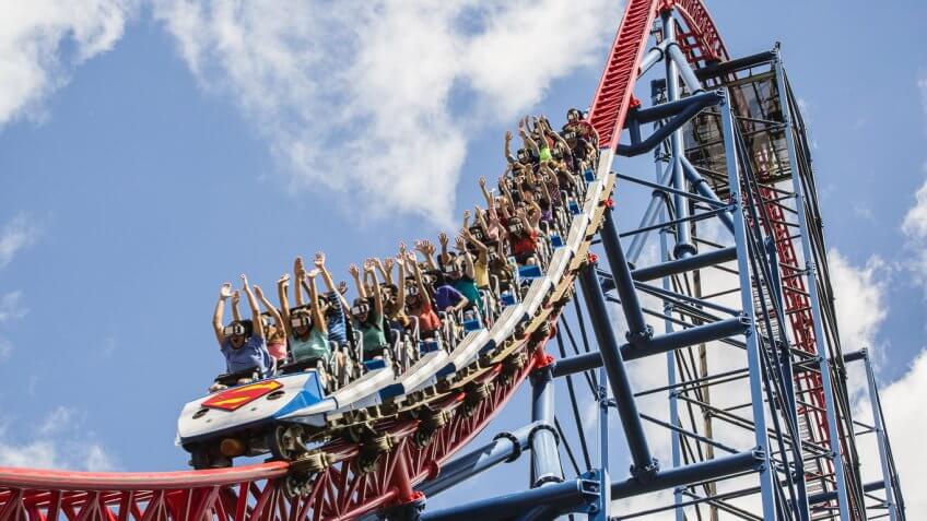 Six Flags' virtual reality roller coasters