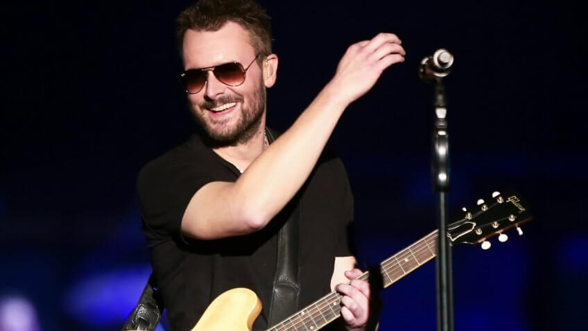 KISSIMMEE, FL-MAR 20: Singer Eric Church performs onstage at the Runaway Country Music Fest at Osceola Heritage Park on March 20, 2016 in Kissimmee, Florida.