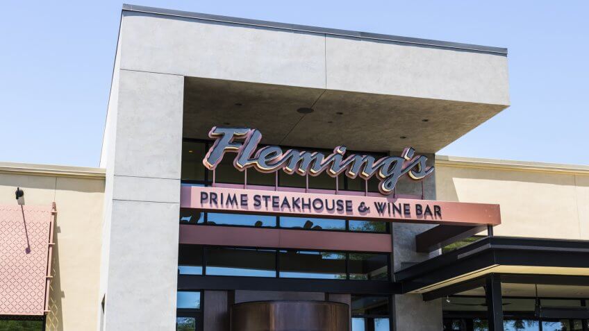 Las Vegas - Circa July 2017: Fleming's Prime Steakhouse and Wine Bar.