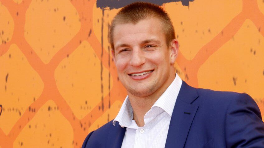 Rob Gronkowski at the Nickelodeon Kids' Choice Sports Awards 2016 held at the UCLA's Pauley Pavilion in Westwood, USA on July 14, 2016.