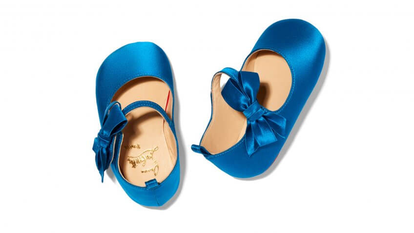 A Christian Louboutin baby shoe style.