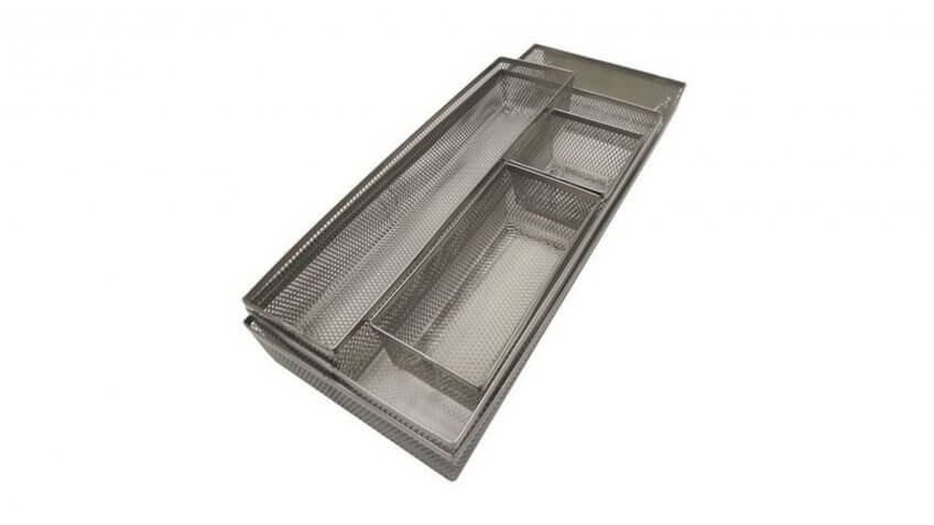 5pc Metal Mesh Drawer Organizer Set.