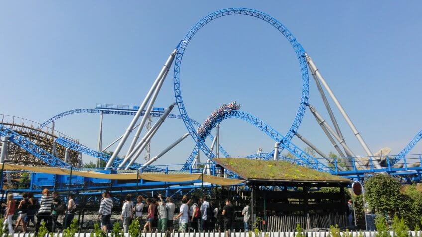 Blue Fire Megacoaster at Europa Park in Rust Germany
