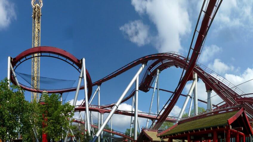 The Demon at Tivoli Gardens in Copenhagen Denmark