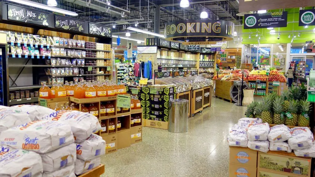 inside of a whole foods store