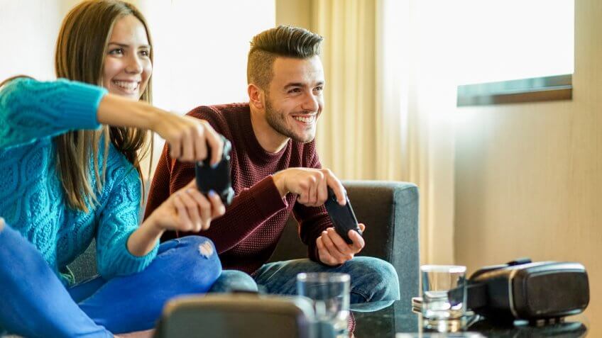Couple Playing Video Games