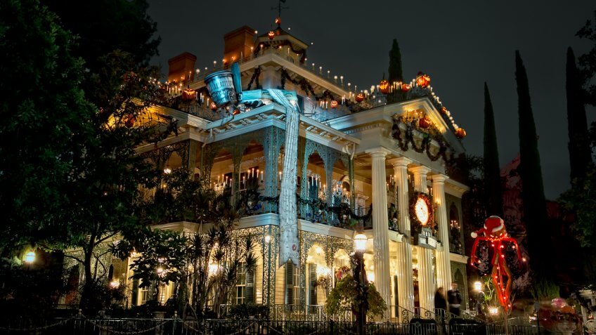 Haunted Mansion at Disneyland and the Magic Kingdom