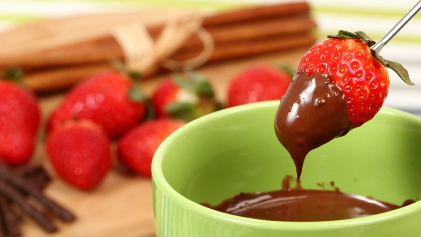 Chocolate Strawberry Fondue.
