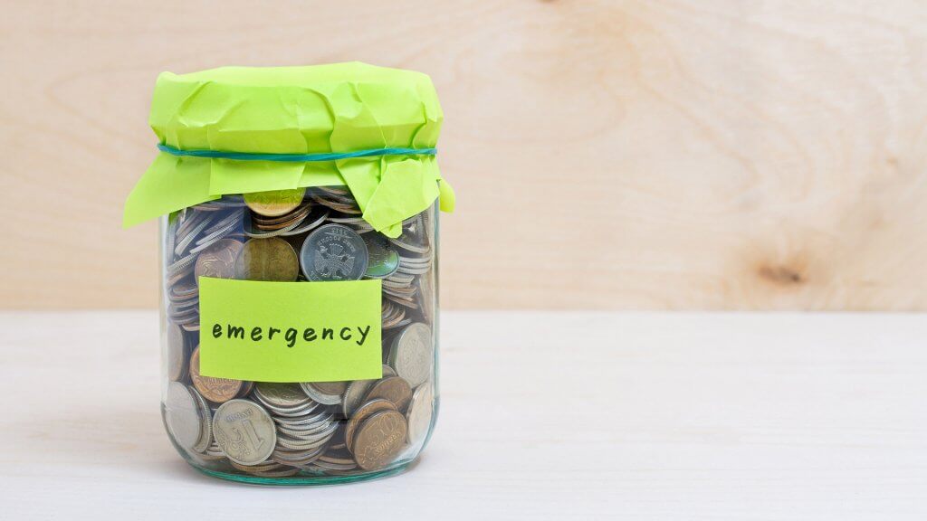 Rebuild Your Emergency Fund coin jar for emergencies