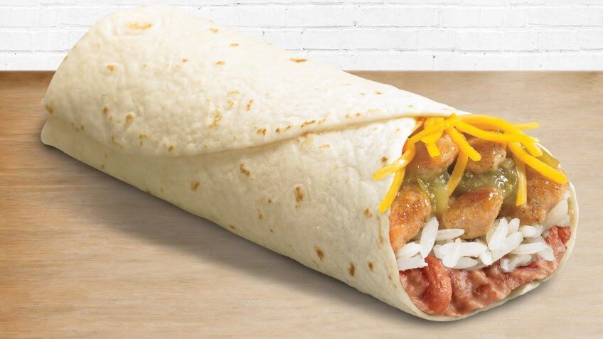 Del Taco Spicy Grilled Chicken Burrito