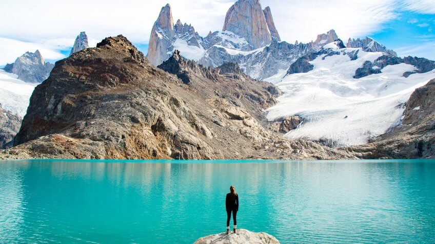 Fitz Roy Mountain Patagonia.