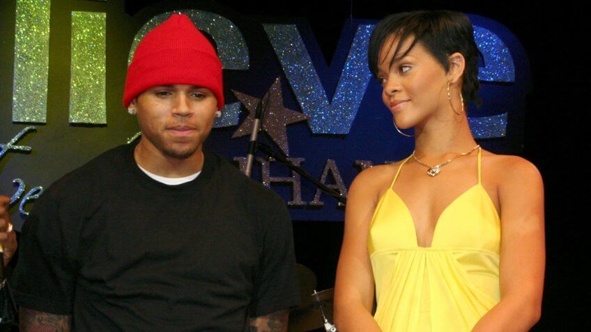 Mandatory Credit: Photo by David Crichlow/REX/Shutterstock (739616ak)Chris Brown on stage with Rihanna at a special concert to celebrate her Grammys winRihanna on her return home to Barbados, West Indies - 21 Feb 2008The small island of Barbados has caught Rihanna fever after the singer flew home to celebrate her birthday.