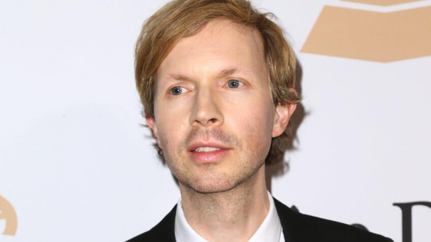 Mandatory Credit: Photo by John Salangsang/Invision/AP/REX/Shutterstock (9054121er)Beck arrives at the 2016 Clive Davis Pre-Grammy Gala at the Beverly Hilton Hotel, in Beverly Hills, Calif2016 Clive Davis Pre-Grammy Gala - Arrivals, Beverly Hills, USA.