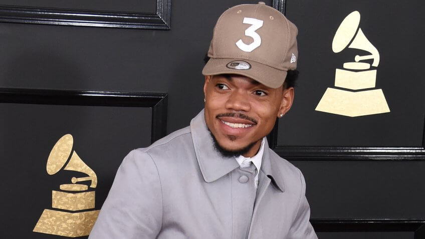 Mandatory Credit: Photo by Jim Smeal/REX/Shutterstock (8344889hw)Chance The Rapper59th Annual Grammy Awards, Arrivals, Los Angeles, USA - 12 Feb 2017.