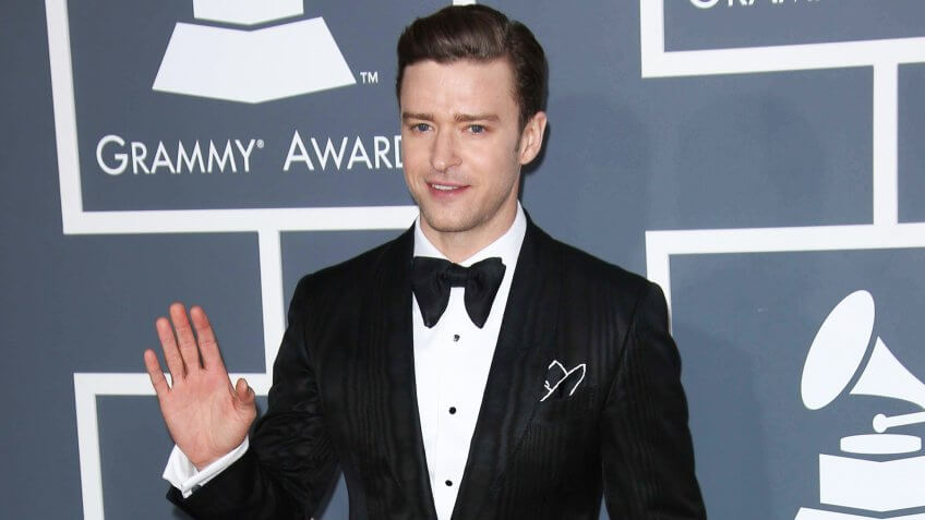 Justin Timberlake at the 55th Annual GRAMMY Awards, Staples Center, Los Angeles, CA 02-10-13.
