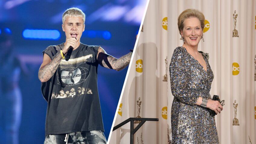 justin bieber meryl streep