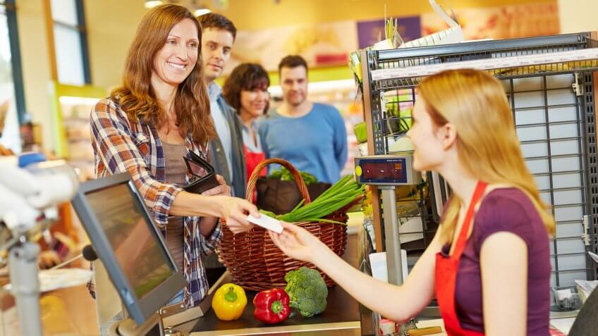 shopping for groceries