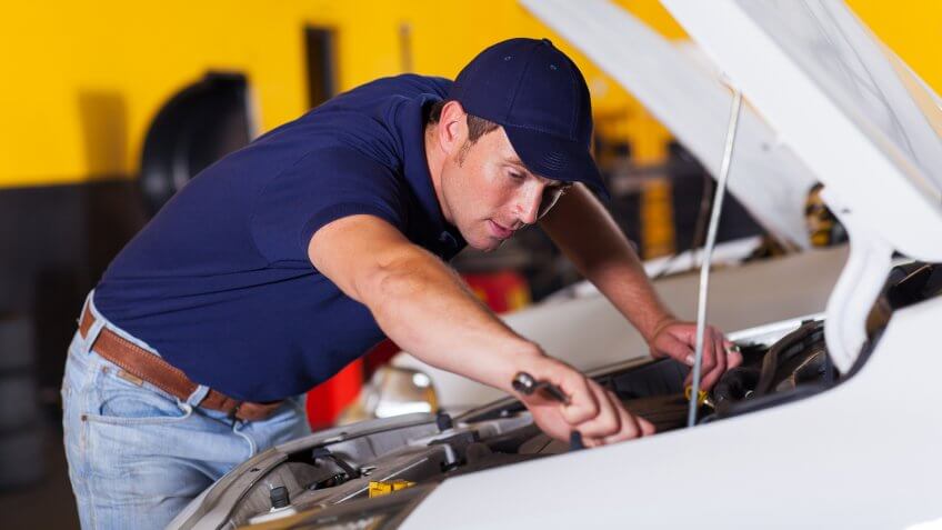 working car repairman