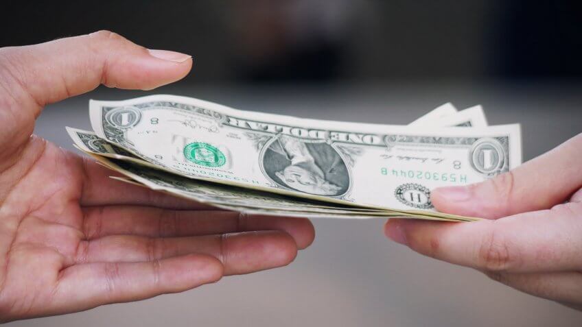 Giving, cash, lending, loaning