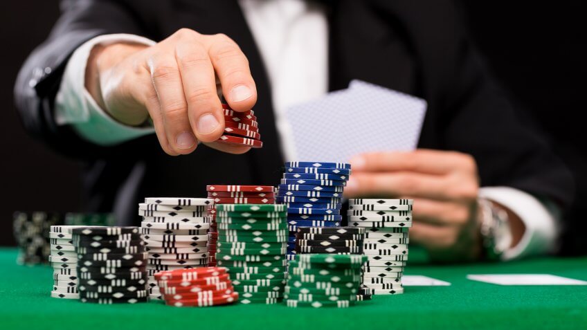 gambling, poker, poker chips