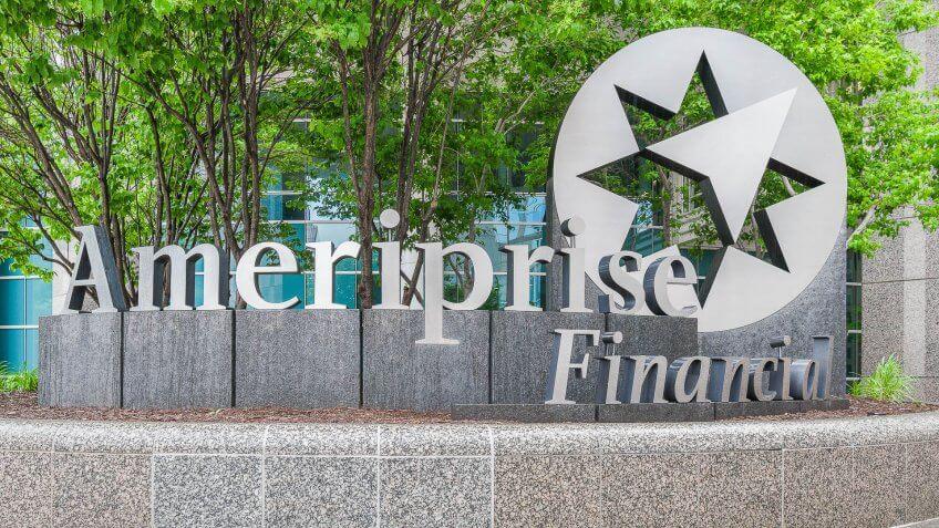 Ameriprise Financial bank sign