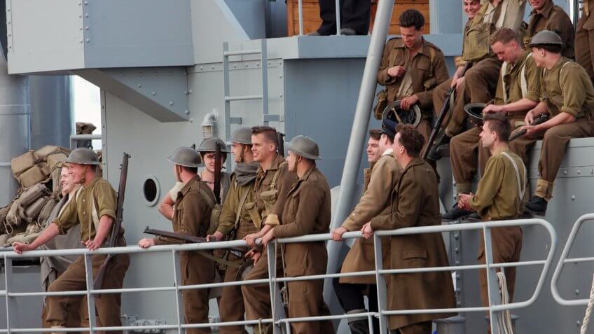 group of young actors on a boat