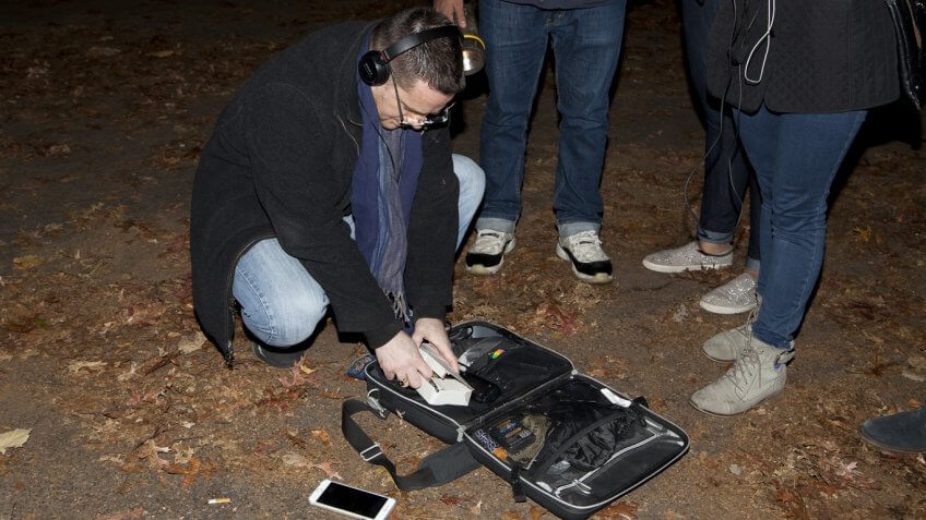 group of people on a Ghost Hunt