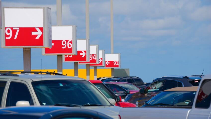 signed airport parking
